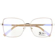 Okulary korekcyjne, oprawki, szkła - Okulary kocie do komputera damskie z filtrem BLUE Light zerówki 2578-2 - miniaturka - grafika 1