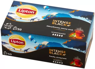 Lipton Intense Black herbata czarna 50 torebek 115g - Herbata - miniaturka - grafika 1