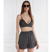 Koszulki i topy damskie - Michael Kors Satynowy top EMPIRE | Cropped Fit - miniaturka - grafika 1