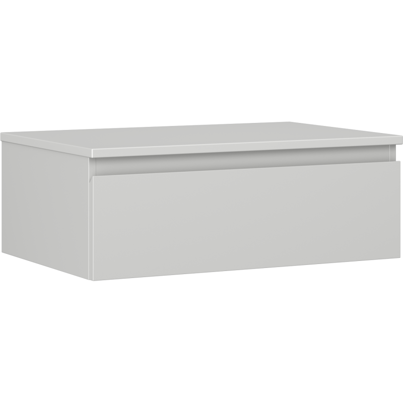 Mexen Orio szafka łazienkowa podumywalkowa 70 cm z blatem, 1 szuflada, szara mat - 91A10-07023-1-BFC62