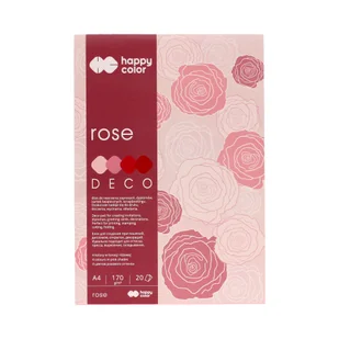 Blok Deco Rose A4 20 arkuszy 4 kolory - Artykuły biurowe - miniaturka - grafika 5