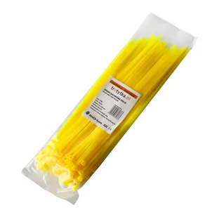Opaski zaciskowe Tretytka UV 3,6 x 250 mm, żółty - Inne mocowania - miniaturka - grafika 1