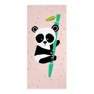 Jasnoróżowy ręcznik dziecięcy 150x70 cm Panda – Moshi Moshi - Okrycia kąpielowe dla dzieci - miniaturka - grafika 1