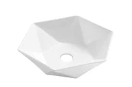 Umywalki - Invena UMYWALKA NABLATOWA NAKSOS INVENA TREND, 54 CM, GEOMETRYCZNA - miniaturka - grafika 1