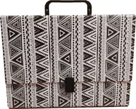 Teczki i aktówki - ADELANTE Teczka z rączką A4 5cm SZLACZKI tekturowa - miniaturka - grafika 1