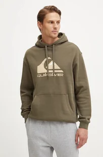 Quiksilver bluza męska kolor zielony z kapturem - Bluzy męskie - miniaturka - grafika 1