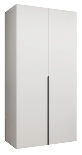 Szafa uchylna otwierana ALICANTE 1 100 wys. 202 cm Biały + u. Czarny - Szafy Szafa uchylna otwierana ALICANTE 1 100 wys. 202 cm Biały + u. Czarny - Szafy - miniaturka - grafika 1