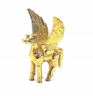 Figurki dekoracyjne - Figurka Dekoracyjna Metalowa Pegaz Złoty - miniaturka - grafika 1