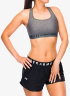 Bielizna sportowa damska - Stanik Under Armour Crossback Mid Heather Bra - charcoal light - miniaturka - grafika 1