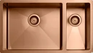Zlewozmywaki - Zlewozmywak kuchenny Diskho 7040 Stalowy Miedź PVD - miniaturka - grafika 1