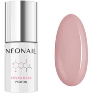 Lakiery hybrydowe - Neonail NOWOŚĆ! Lakier hybrydowy Cover Base Protein Natural Nude 7,2 ml 7034-7 - miniaturka - grafika 1