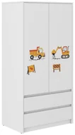 Szafy i szafki dla dzieci - Szafa dziecięca B-9 PLAC BUDOWY - miniaturka - grafika 1