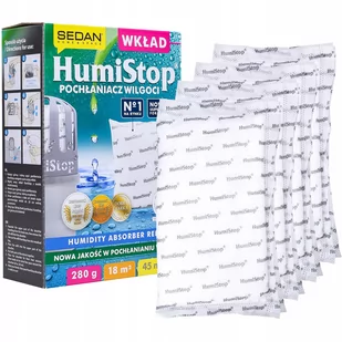 4X Sedan Humistop Aero Wkład Do Pochłaniacza Wilgoci 250G - Inne artykuły do sprzątania - miniaturka - grafika 1