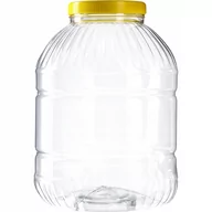 Pojemniki kuchenne - Słoik plastikowy z zakrętką 8L żółty - miniaturka - grafika 1