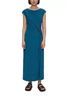 Sukienki - s.Oliver BLACK LABEL damska sukienka midi, Blue Green, 48 - miniaturka - grafika 1