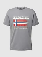 Koszulki męskie - T-shirt z nadrukiem z logo i napisem model ‘S-KREIS’ - miniaturka - grafika 1