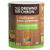 Farby i impregnaty do drewna - Drewnochron Impregnat EXPRESS szybkoschnący tik 4,5 l - miniaturka - grafika 1