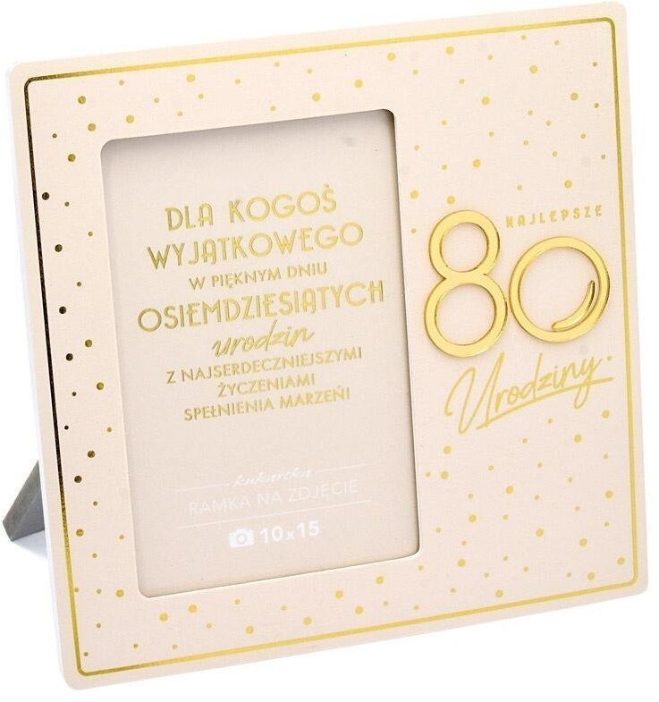 Ramka KUKARTKA Ramka Moments Urodziny 80 Elite