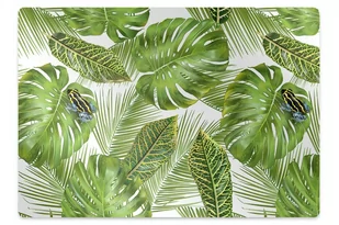 Mata na podłogę pod krzesło Żaba na liściu 140x100 cm - Podnóżki, podpórki, podkładki - miniaturka - grafika 1