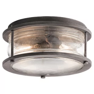 Elstead Lighting Plafon LAMPA sufitowa KL/ASHLANDBAY/F KICHLER klasyczna OPRAWA łazienkowa IP44 cynk przezroczysta - Lampy sufitowe - miniaturka - grafika 2