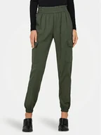 Spodnie damskie - ONLY Joggery Aris 15245364 Zielony Relaxed Fit - miniaturka - grafika 1