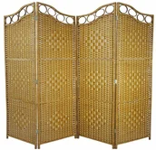 Parawany - Parawan pokojowy dekoracyjny kotara 4 skrzydła 180x200 jasny brąz - miniaturka - grafika 1