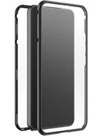 Etui i futerały do telefonów - Black Rock - Etui 360 stopni Glass Case pasuje do Samsung Galaxy S22 5G I etui na telefon komórkowy, zamknięcie magnetyczne, przezroczyste, z czarną ramką) - miniaturka - grafika 1