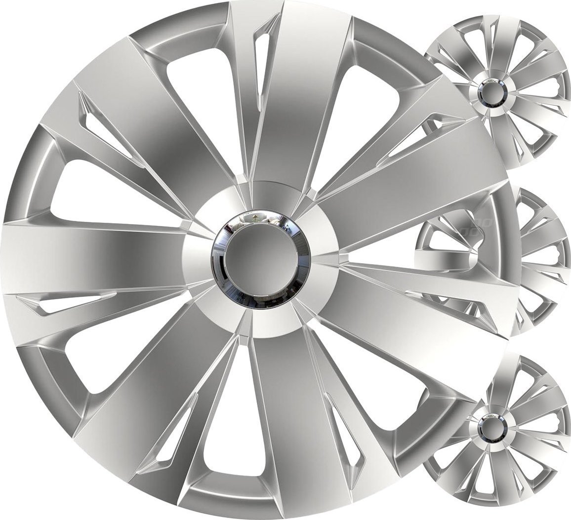 Kołpaki samochodowe 4szt. komplet energy srebrne 16