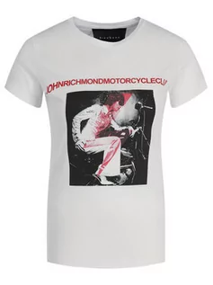 Koszulki i topy damskie - John Richmond T-Shirt RWA19251TS Biały Regular Fit - grafika 1