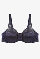 Biustonosze - Granatowy Koronkowy Biustonosz Full Cup Vikiiloni - Renee - miniaturka - grafika 1