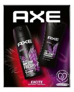 Zestawy kosmetyków męskich - Axe, Excite, Zestaw Prezentowy, Dezodorant Spray 150ml + Żel Pod Prysznic 250ml - miniaturka - grafika 1