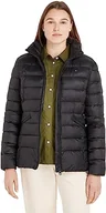 Kurtki damskie - Tommy Hilfiger Damska kurtka MW Padded Global Stripe Black, XXS, Czarny - miniaturka - grafika 1