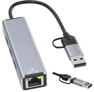 Karta Sieciowa Usb-C Hub Lan Usb 3.0 100 Mbps Rj45 - Huby USB Karta Sieciowa Usb-C Hub Lan Usb 3.0 100 Mbps Rj45 - Huby USB - miniaturka - grafika 1