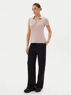 EA7 Emporio Armani Polo 7W000266 AF12500 U4079 Różowy Regular Fit - Koszulki sportowe damskie - miniaturka - grafika 1