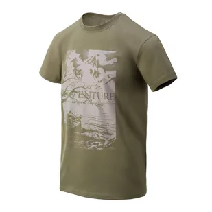 Helikon - T-Shirt Adventure Is Out There - Olive Green - TS-AIO-CO-02 - Odzież taktyczna i umundurowanie - miniaturka - grafika 1