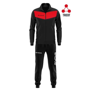 Dres Givova Tuta Visa Black - Dresy męskie - miniaturka - grafika 1