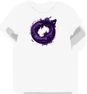 Koszulki i topy damskie - Koszulka damska biała z humorystycznym napisem w fioletowej chmurce XS - miniaturka - grafika 1