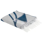 Koce - Koc 130 x 170 cm niebiesko-biały HAPREK - miniaturka - grafika 1