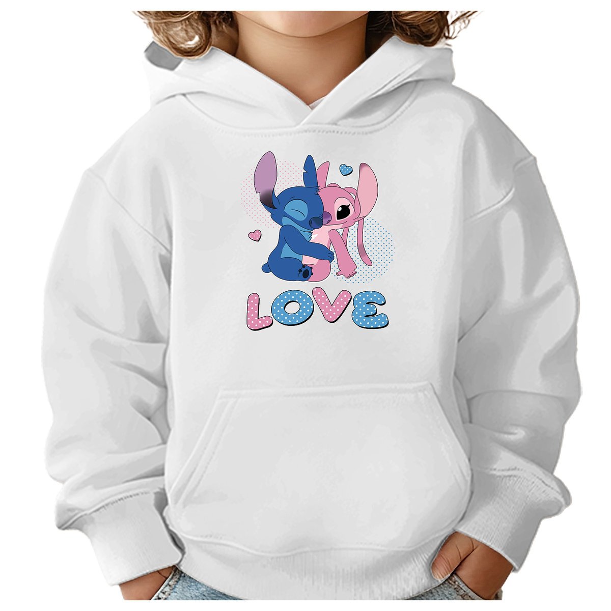 BLUZA DZIECIĘCA STITCH LOVE 122-128 DLA DZIEWCZYNKI CHŁOPCA PREZENT