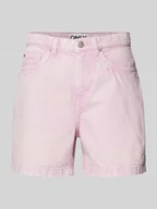 Spodenki damskie - Szorty jeansowe z wysokim stanem model ‘PHINE’ - miniaturka - grafika 1