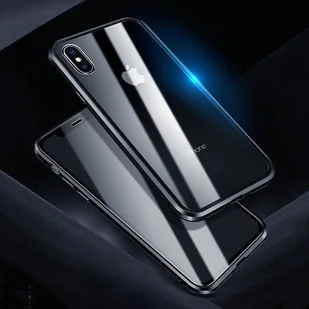 Wozinsky Full Magnetic Case magnetyczne etui 360 pokrowiec na przód i tył z wbudowanym szkłem Samsung Galaxy A72 4G czarno-przezroczysty - Etui i futerały do telefonów - miniaturka - grafika 13