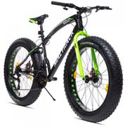 Rowery - Maltrack Fat Bike 26 cali Czarno-zielony - miniaturka - grafika 1