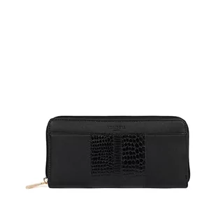 Hexagona Długi portfel - kompatybilny z kartami kredytowymi, CNI, prawem jazdy, paszport i szarą kartą - dla kobiet - kolekcja Gai, czarny, Taille unique - Portfele - miniaturka - grafika 1