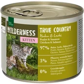 Mokra karma dla kotów - REAL NATURE WILDERNESS Kitten True Country kurczak i łosoś 6x200 g - miniaturka - grafika 1