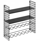 Stojaki na wino - Półka z uchwytami na butelki Metaltex - miniaturka - grafika 1