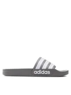 Klapki i japonki damskie - adidas Klapki Adilette Shower Slides GY1891 Szary - miniaturka - grafika 1