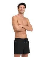 Kąpielówki męskie - Arena Szorty kąpielowe w kolorze czarno-szarym - miniaturka - grafika 1