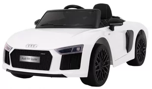 Auto na akumulator AUDI R8 Spyder RS EVA 2.4G Biały - Pojazdy elektryczne dla dzieci - miniaturka - grafika 1