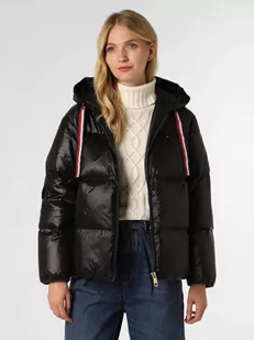 Tommy Hilfiger - Damska kurtka puchowa, czarny - Kurtki damskie - miniaturka - grafika 1