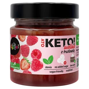 Konfitura Malina z Truskawką A To Keto! 200g - Konfitury, marmolady, powidła - miniaturka - grafika 1
